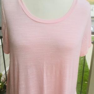 Pink with white Moa Moa Ladies top 2X